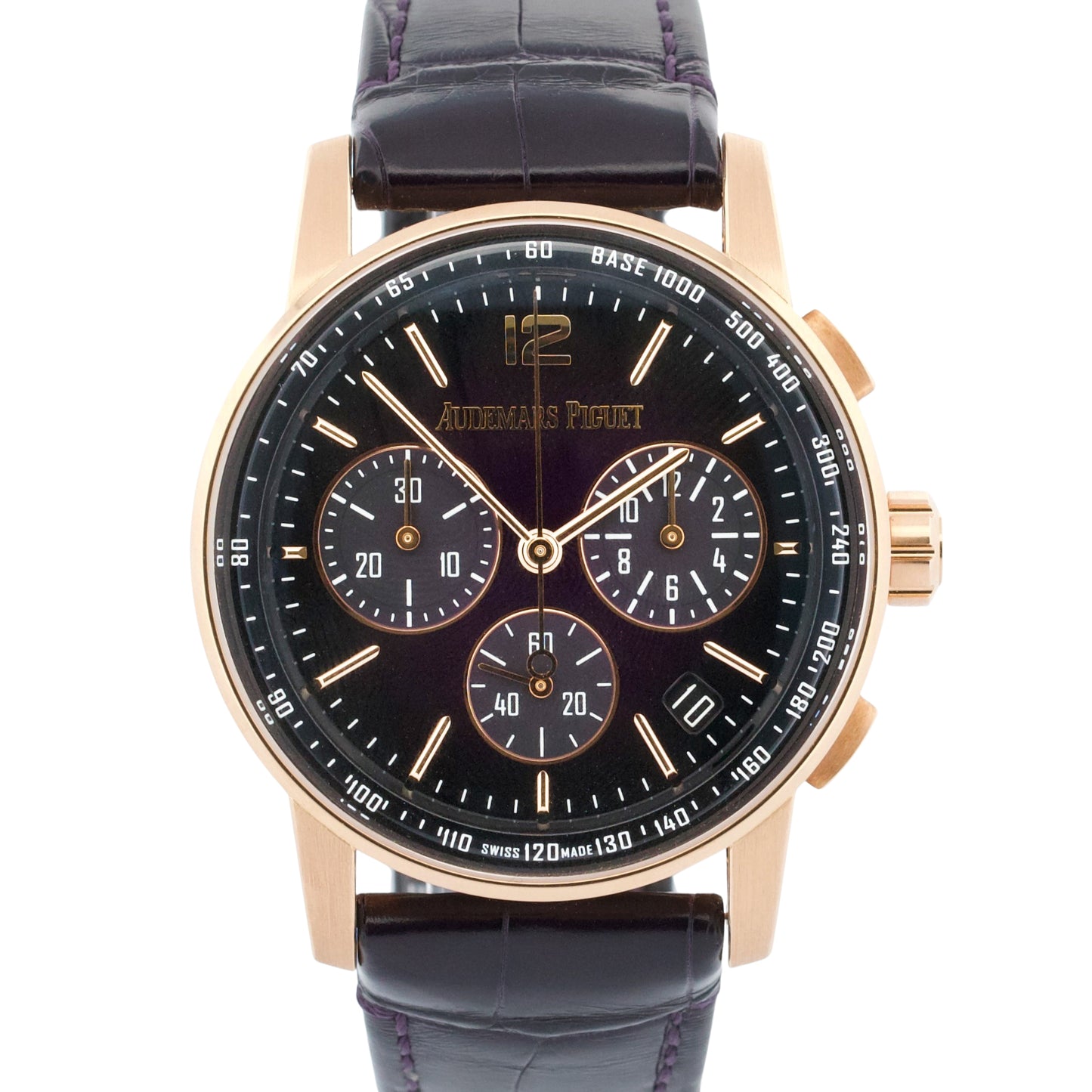 PAPERS Audemars Piguet Code 11.59 PURPLE 18K Gold 41mm 26393OR.OO.A616CR.01 BOX