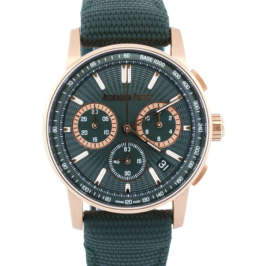 2025 Audemars Piguet Code 11.59 26393OR.OO.A056KB.01 Green 18K 41mm Box Papers