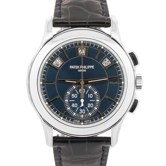 2016 PAPERS Patek Philippe Flyback Complications BLUE Platinum 5905P-001 BOX