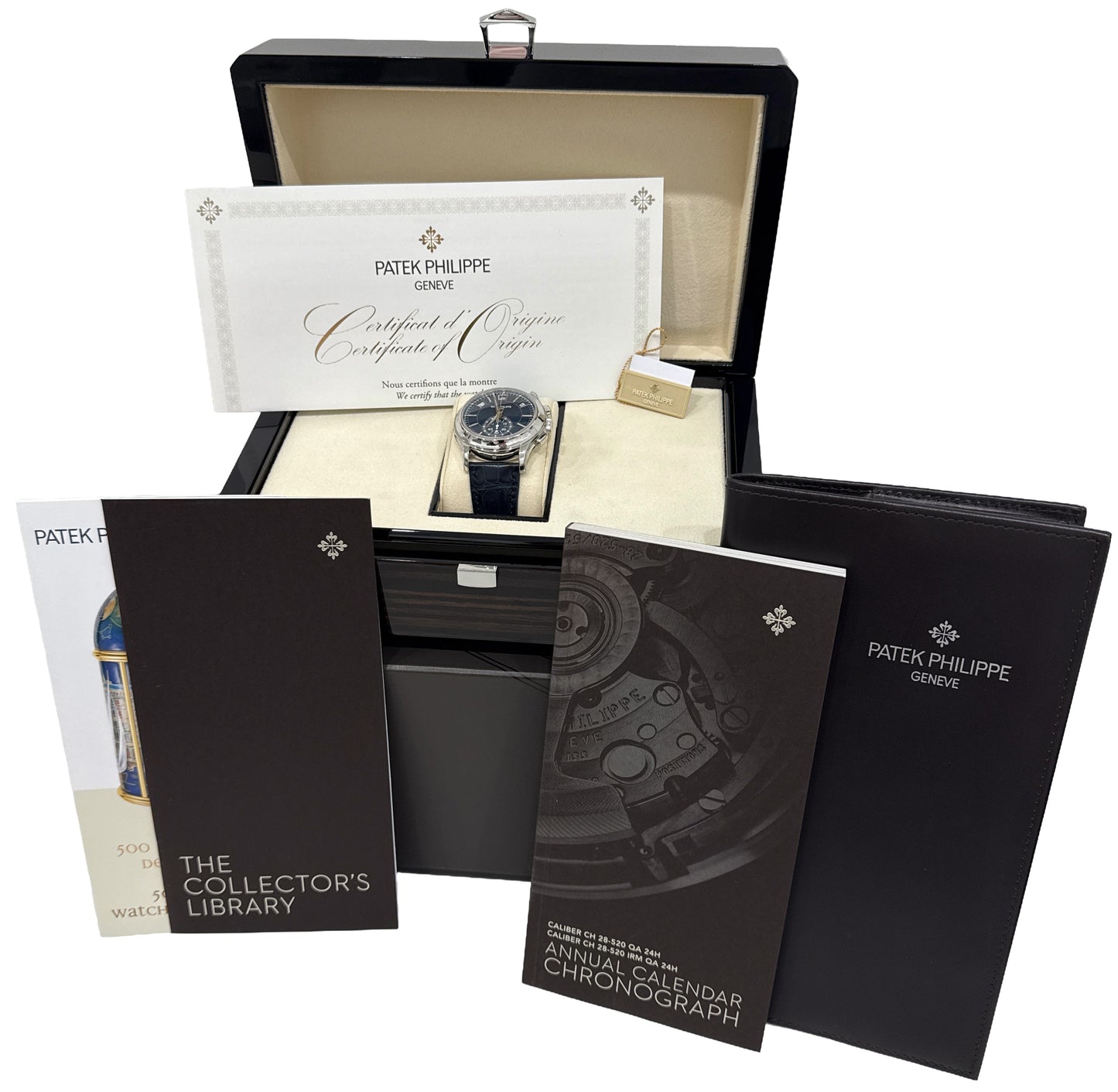 2016 PAPERS Patek Philippe Flyback Complications BLUE Platinum 5905P-001 BOX