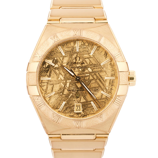 2024 PAPERS Omega Constellation METEORITE MOONSHINE 18K 131.50.41.21.99.001 BOX