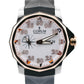 PAPERS Corum Admiral's Cup WHITE 18K Rose Gold Titanium Rubber 01.0002 48mm BOX