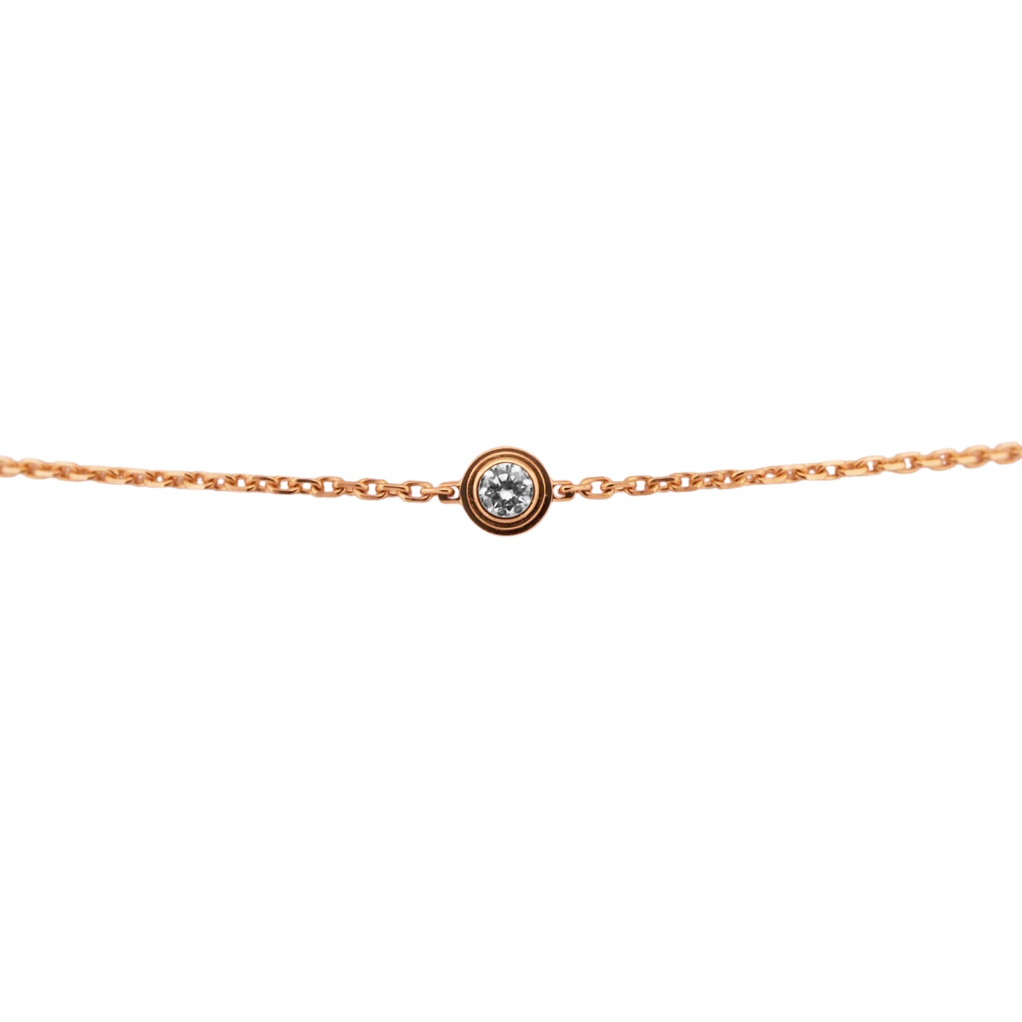 2023 PAPERS Cartier d'Amour Mini DIAMOND Bracelet 18K Rose Gold BOX