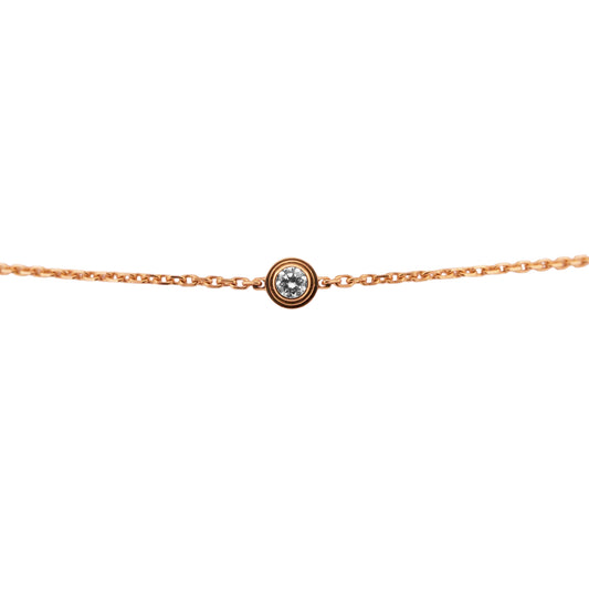 2023 PAPERS Cartier d'Amour Mini DIAMOND Bracelet 18K Rose Gold BOX