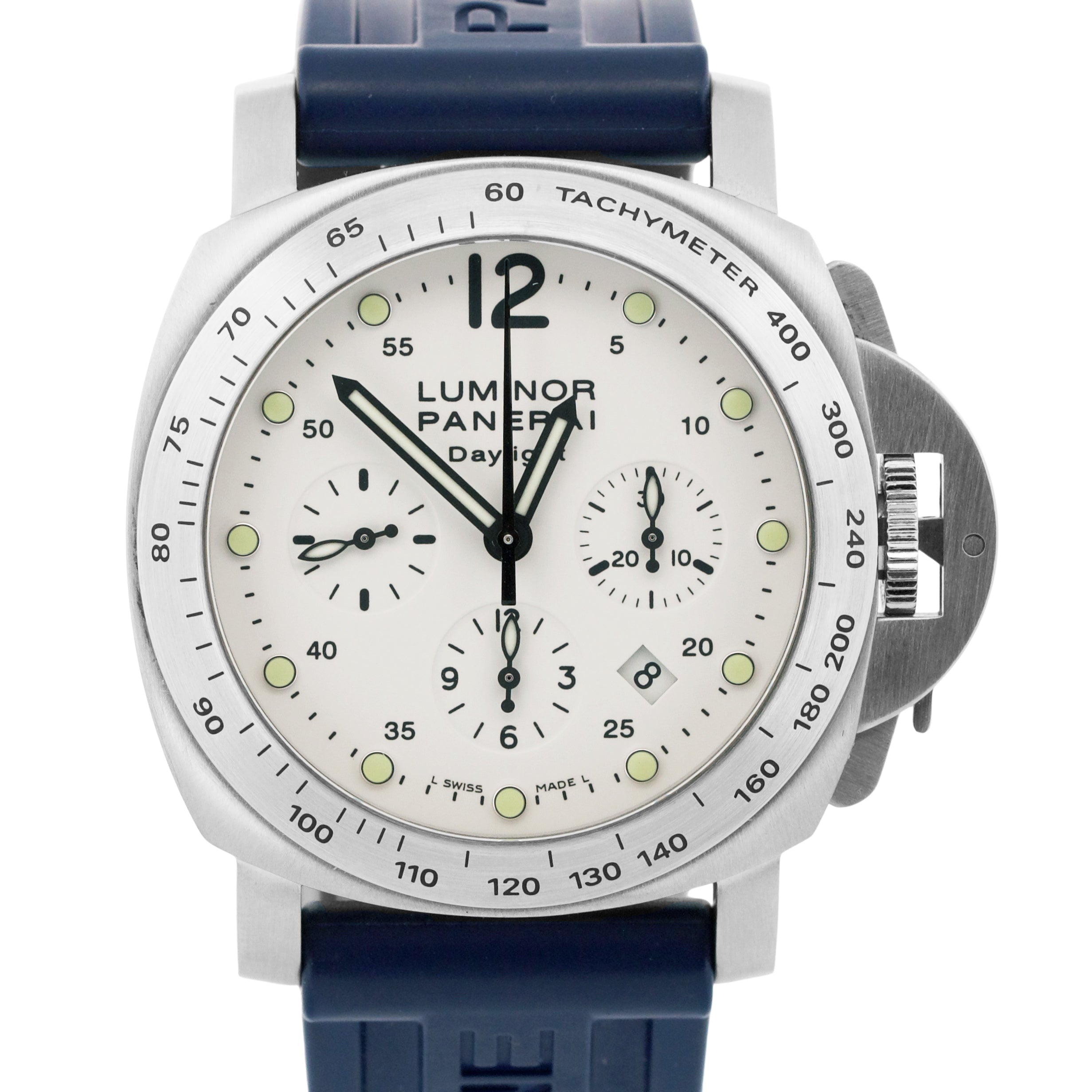 PANERAI OFFICINE ラバーベルト ホワイト　白 24mm Straight Rubber Strap For Panerai® Luminor Marina White