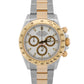 2004 Rolex Daytona Cosmograph 116523 White Two-Tone Gold Steel 40mm Box Papers