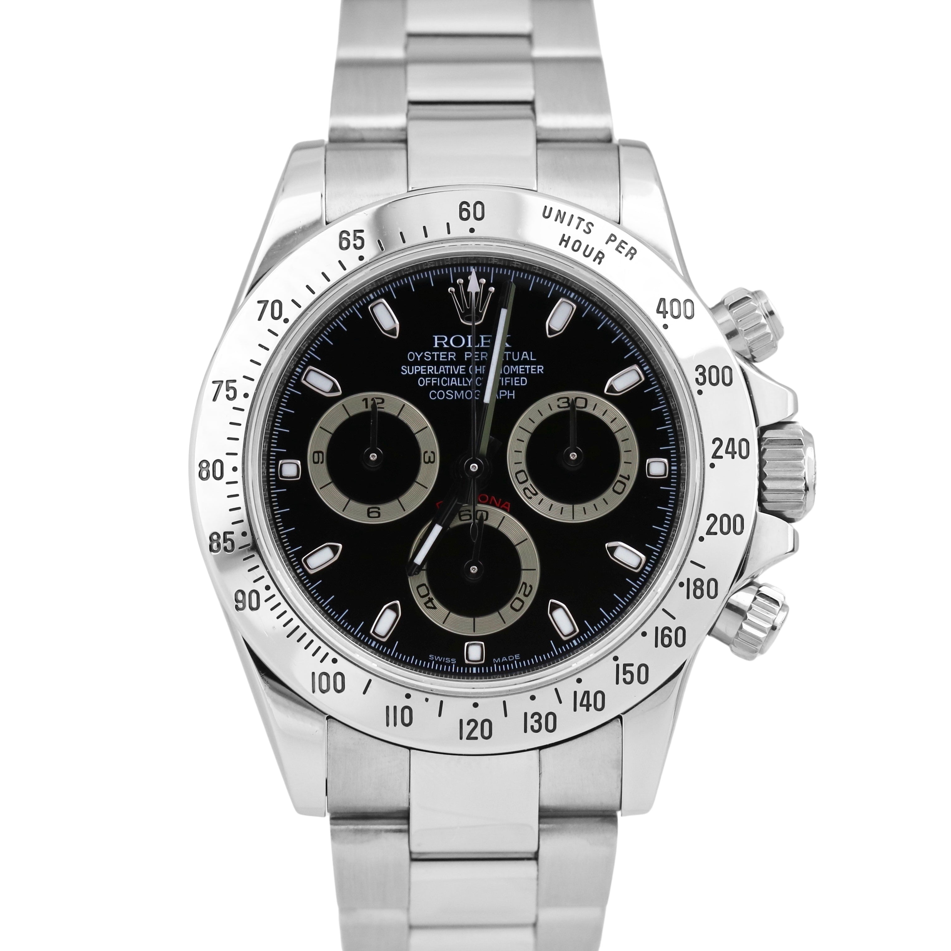 2008 BOX PAPERS Rolex Daytona Cosmograph Black 40mm REHAUT Stainless 1 ...