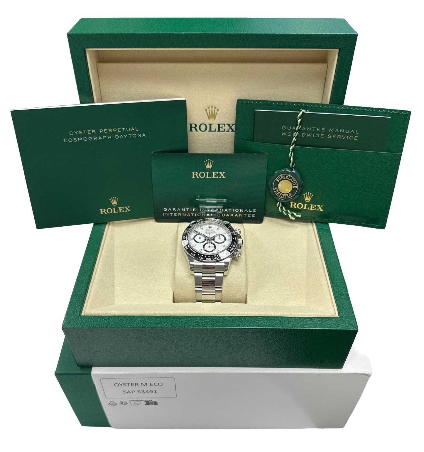 2025 Rolex Daytona Cosmograph Steel PANDA White Ceramic Steel 40mm 126500 LN BOX