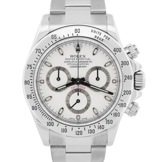 2020 RSC Rolex Daytona Cosmograph WHITE Steel RANDOMIZED 40mm 116520 Watch BOX