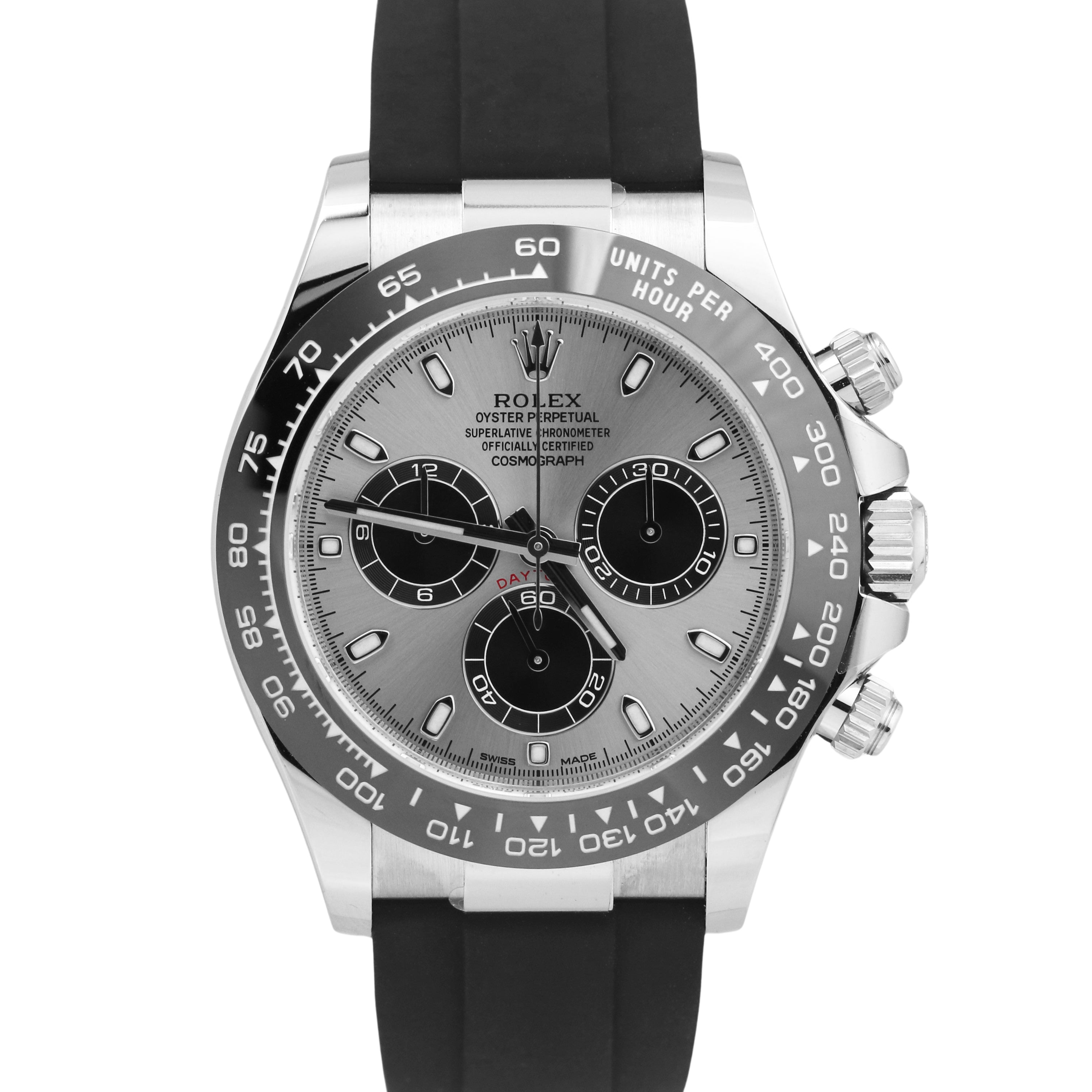 NEW SEPT 2023 Rolex Daytona SILVER GHOST 18K White Gold 40mm 116519 LN ...