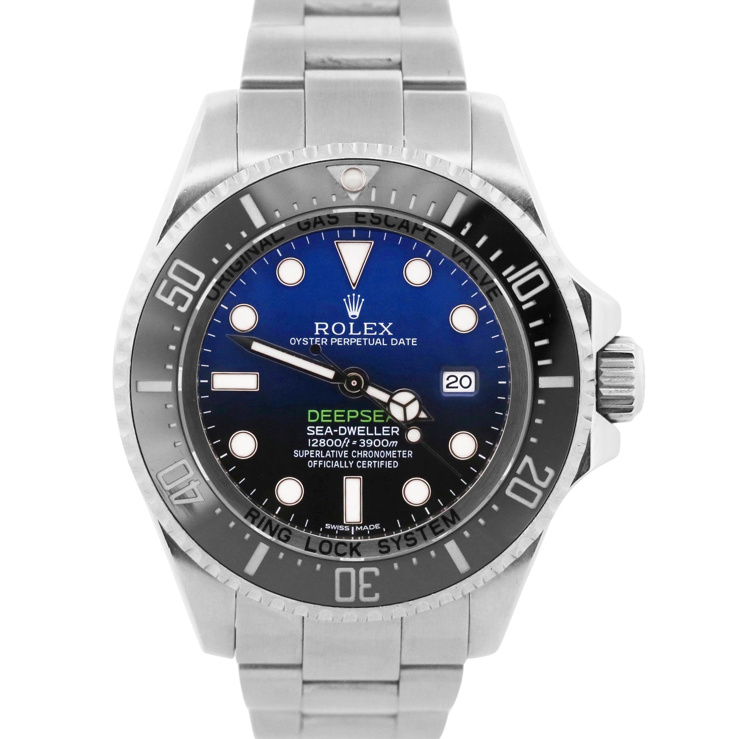 2016 PAPERS Rolex Sea-Dweller Deepsea 44mm CAMERON Blue Ceramic Steel 116660 BOX