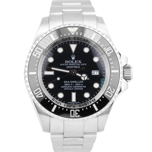 MINT PAPERS Rolex Sea-Dweller Deepsea 44mm BLACK Ceramic Steel Dive 116660 BOX