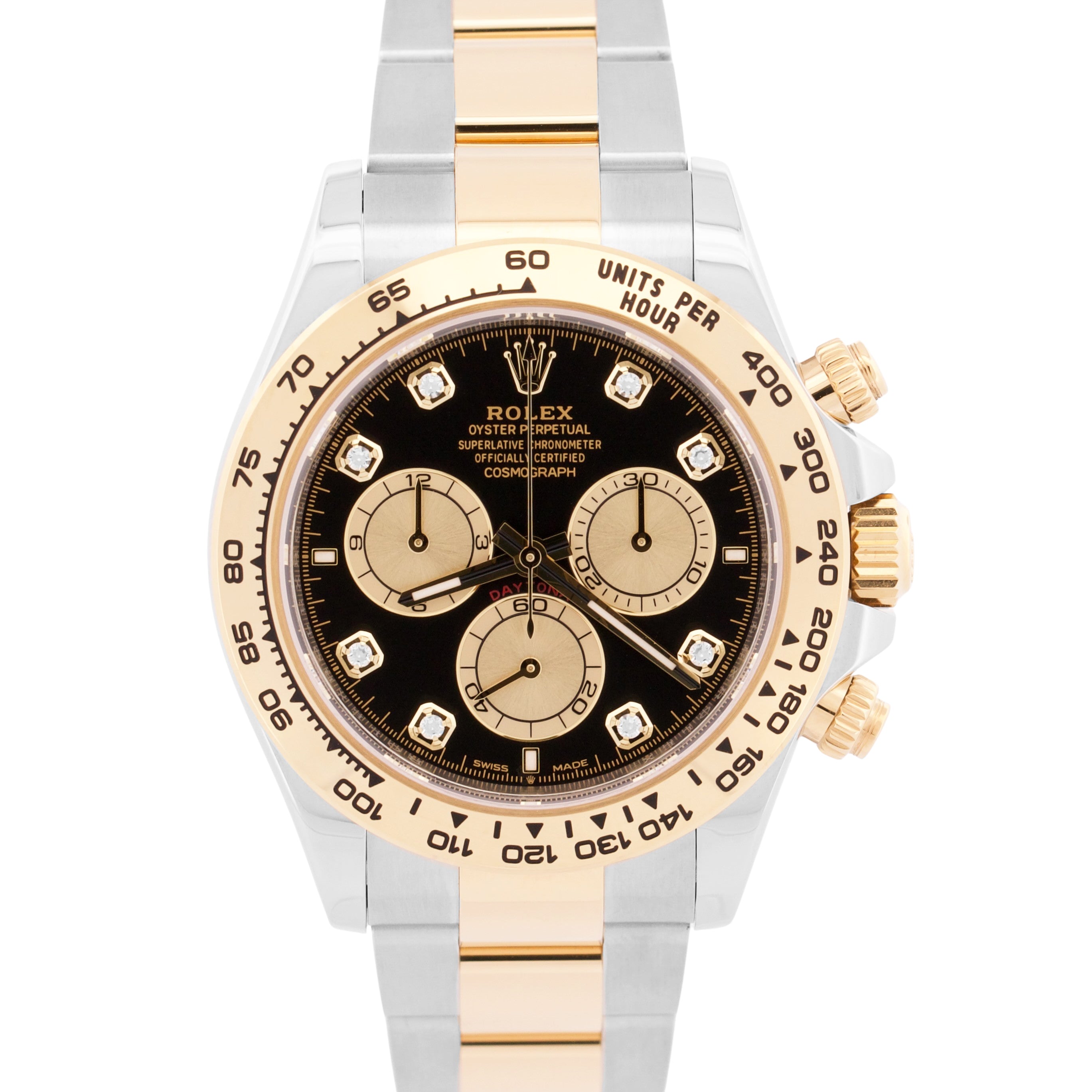 2026 PAPERS Rolex Daytona FACTORY BLACK DIAMOND 18K Gold Steel