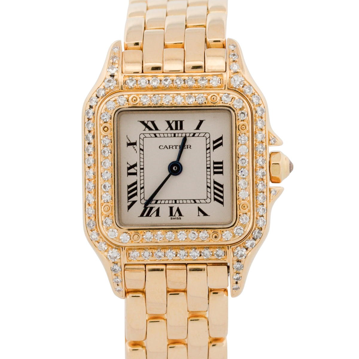 Ladies Cartier Panthere 86691 WF3072B9 Factory Diamond 18K Quartz 22mm Watch
