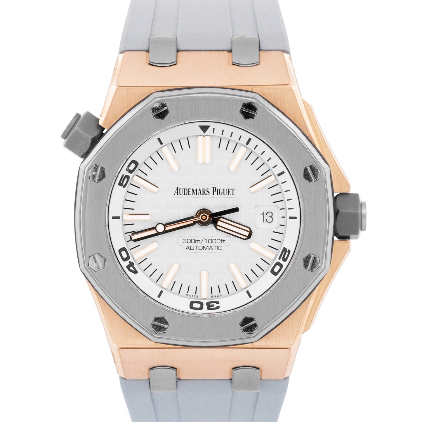 PAPERS Audemars Piguet Royal Oak Offshore Diver JAPAN 18K Titanium 15711OI BOX