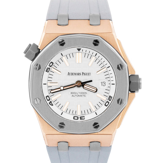 PAPERS Audemars Piguet Royal Oak Offshore Diver JAPAN 18K Titanium 15711OI BOX