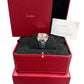 MINT PAPERS Cartier Santos Dumont SILVER Leather Quartz 4228 WSSA0022 31.4mm BOX