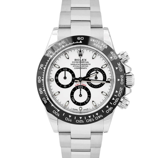 2022 PAPERS Rolex Daytona Cosmograph 40mm PANDA White Ceramic 116500 LN BOX