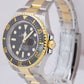 Rolex Sea-Dweller 43mm BLACK Two-Tone 18K Yellow Gold Steel Watch 126603 BOX