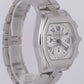 MINT Cartier Roadster XL Chronograph White Roman Steel Watch 2618 W62006X6