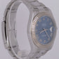 MINT Rolex Datejust II Azzurro Blue Dial 41MM Steel 18K White Gold Watch 116334