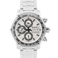Ebel 1911 Discovery WHITE Chronograph Day Date Stainless Steel 43mm E9750L62