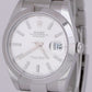 Rolex DateJust 41 PAPERS Silver Dial Stainless Oyster Smooth Watch 126300 B+P