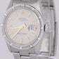 MINT 1981 Rolex Oyster Perpetual Date Quickset Silver 15010 34mm Stainless Watch