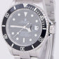 UNPOLISHED 2004 Rolex Submariner Date PAPERS 40mm NO-HOLES 16610 SEL Watch B+P