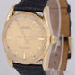 1952 Rolex Oyster Perpetual Bombay 14K Gold Champagne Automatic 33mm Watch 1011