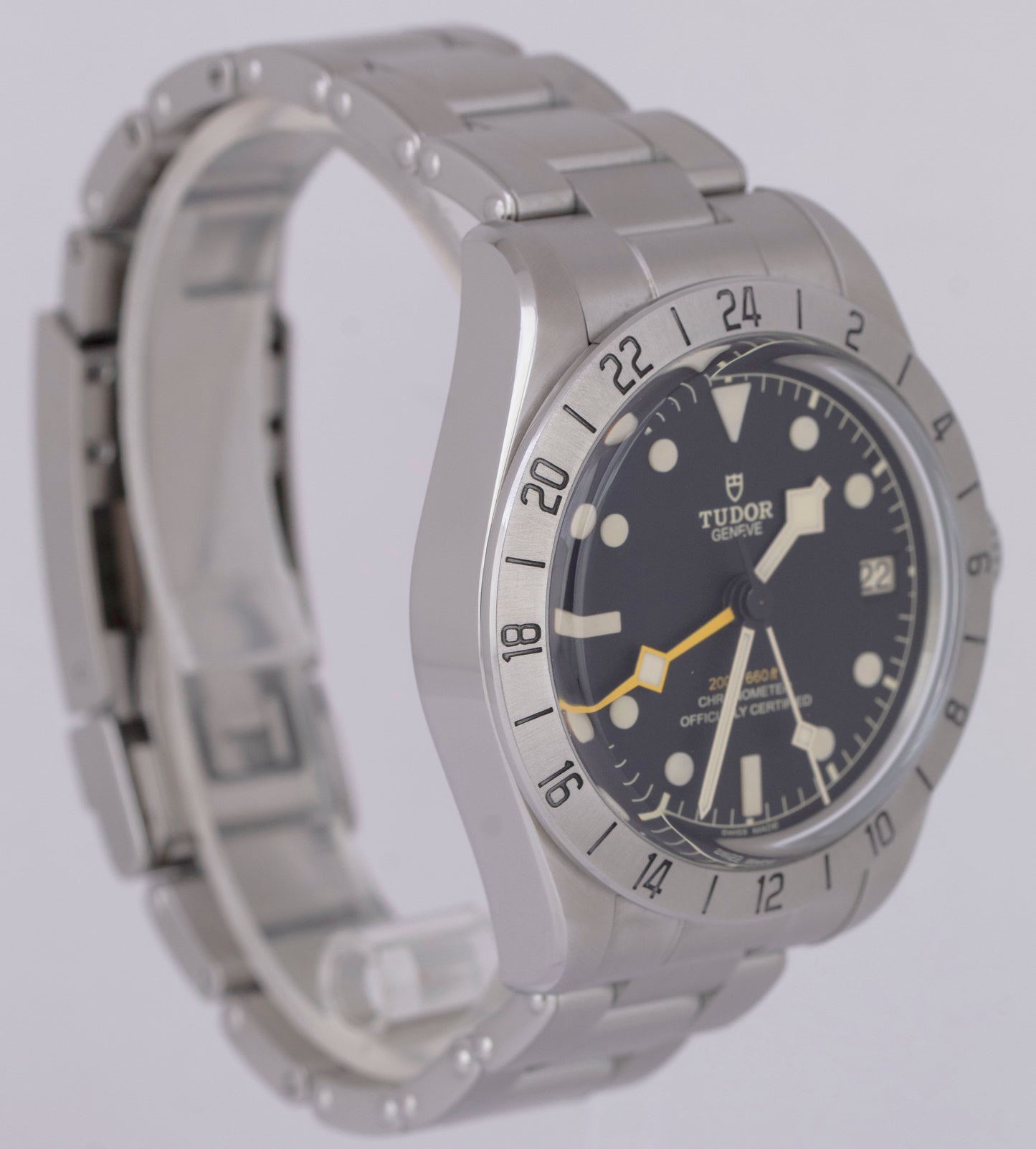 MINT 2022 Tudor Black Bay Pro PAPERS 79470 39mm Black GMT Date Watch Steel B+P