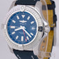 MINT Breitling Avenger 45 Blue GMT Steel 45mm Date Automatic Watch A32395 BOX
