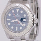 2022 MINT NEW PAPERS Rolex Yacht-Master 40mm Blue Steel Oyster Watch 126622 BOX