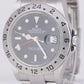 Rolex Explorer II 3186 NO-HOLES Black REHAUT 40mm Stainless Steel 16570 T Watch