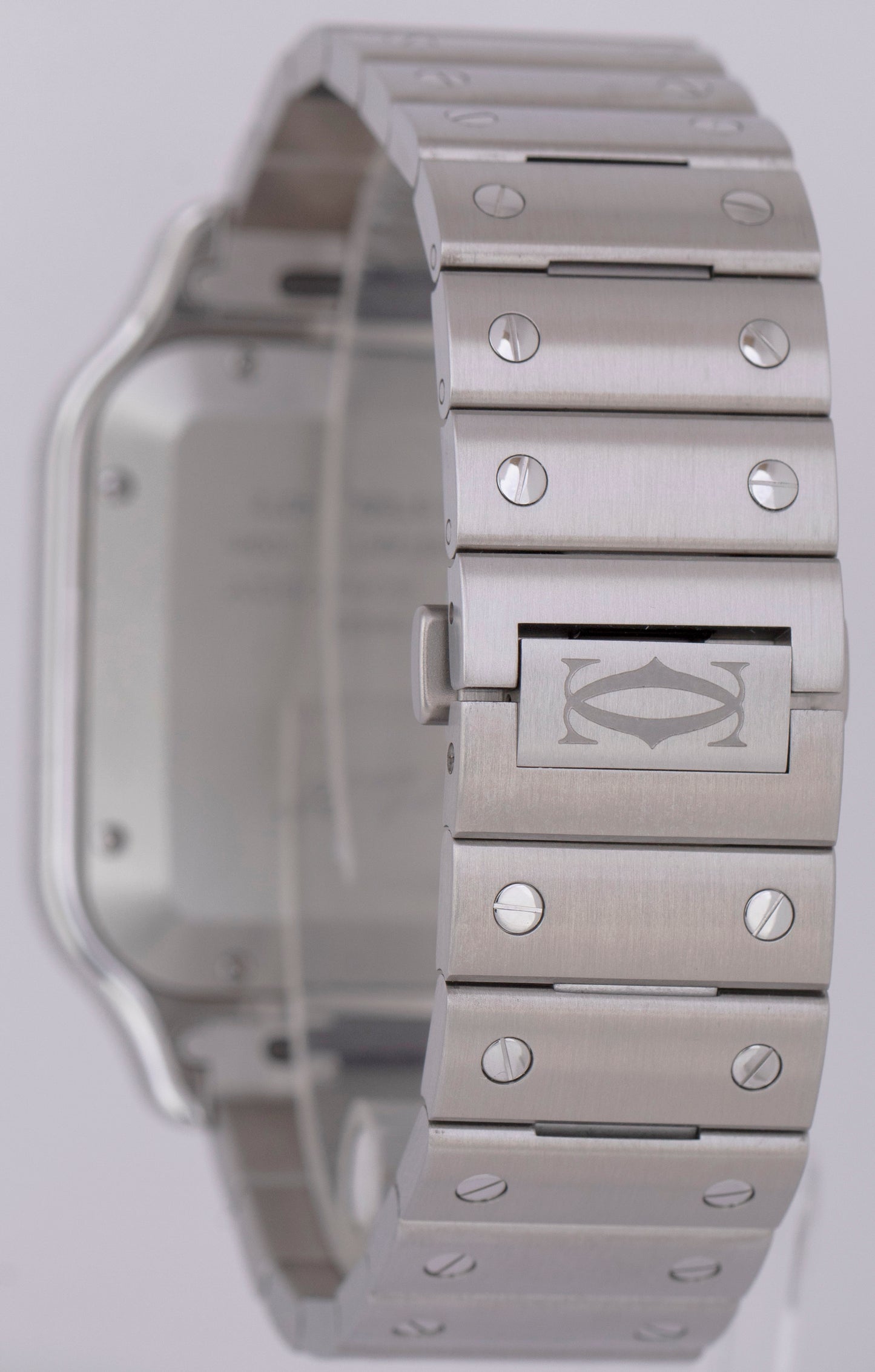 2024 PAPERS Cartier Santos-Dumont GREEN Stainless Steel WSSA0062 4072 39.8mm BOX
