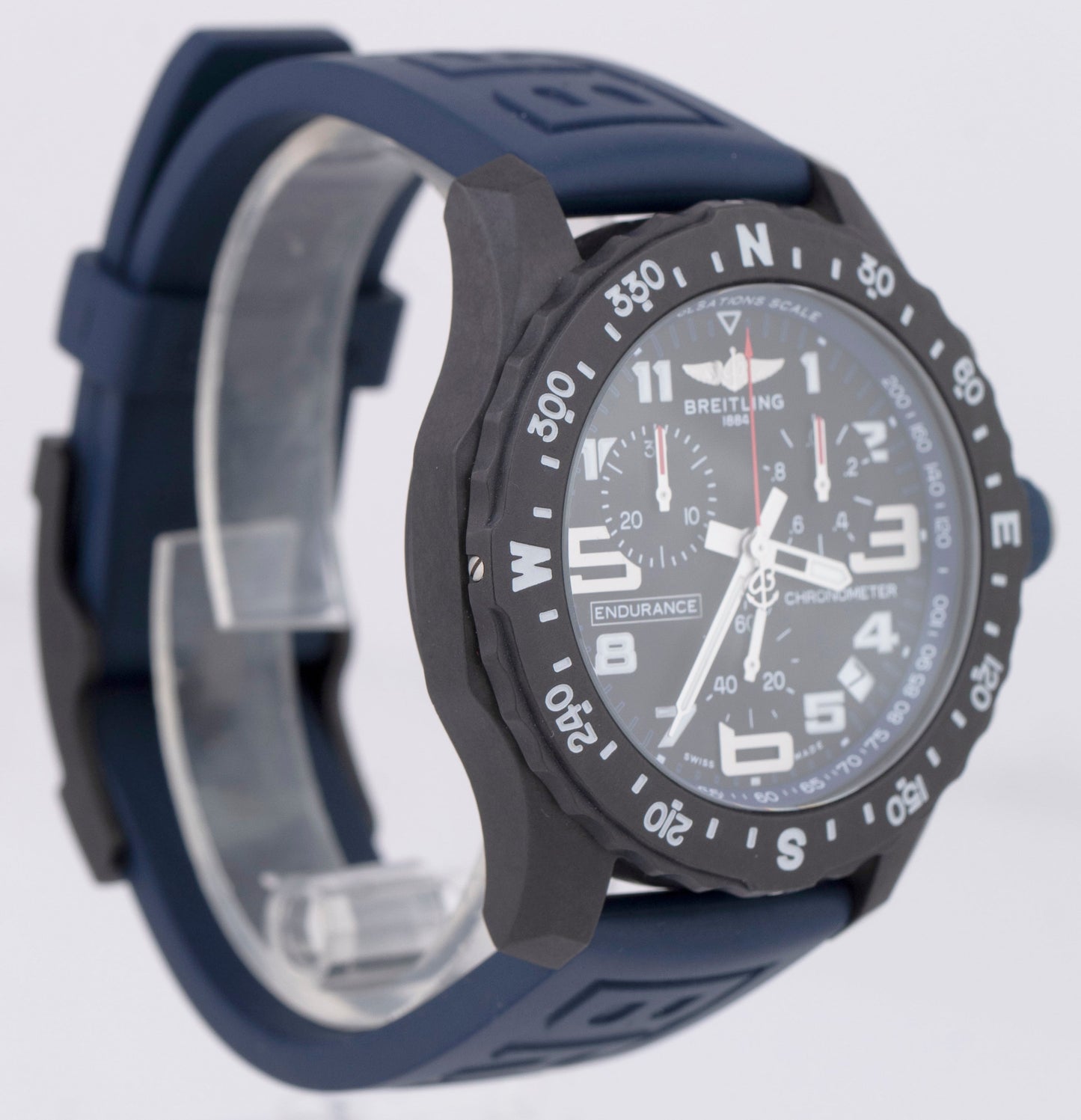 MINT Breitling Endurance Pro Blue Black Breitlight X82310 44mm Watch BOX PAPERS