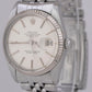 Rolex DateJust 16014 Silver Linen Dial Jubilee Stainless Steel Automatic Watch