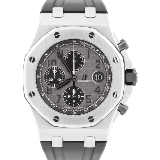 Audemars Piguet Royal Oak Offshore ELEPHANT Gray Rubber Steel 42mm 26470ST