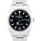 UNPOLISHED PAPERS Rolex Explorer I Black 36mm 3-6-9 Stainless MK2 114270 BOX