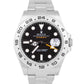 MINT Rolex Explorer II 42mm BLACK Orange Stainless Steel GMT Date Watch 216570