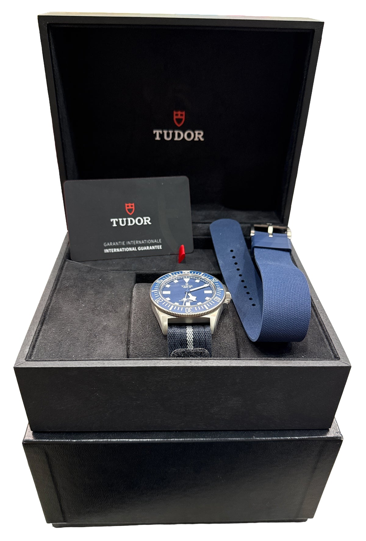 2022 Tudor Pelagos FXD 25707B/22 Navy Blue Titanium Fabric 42mm Box Papers