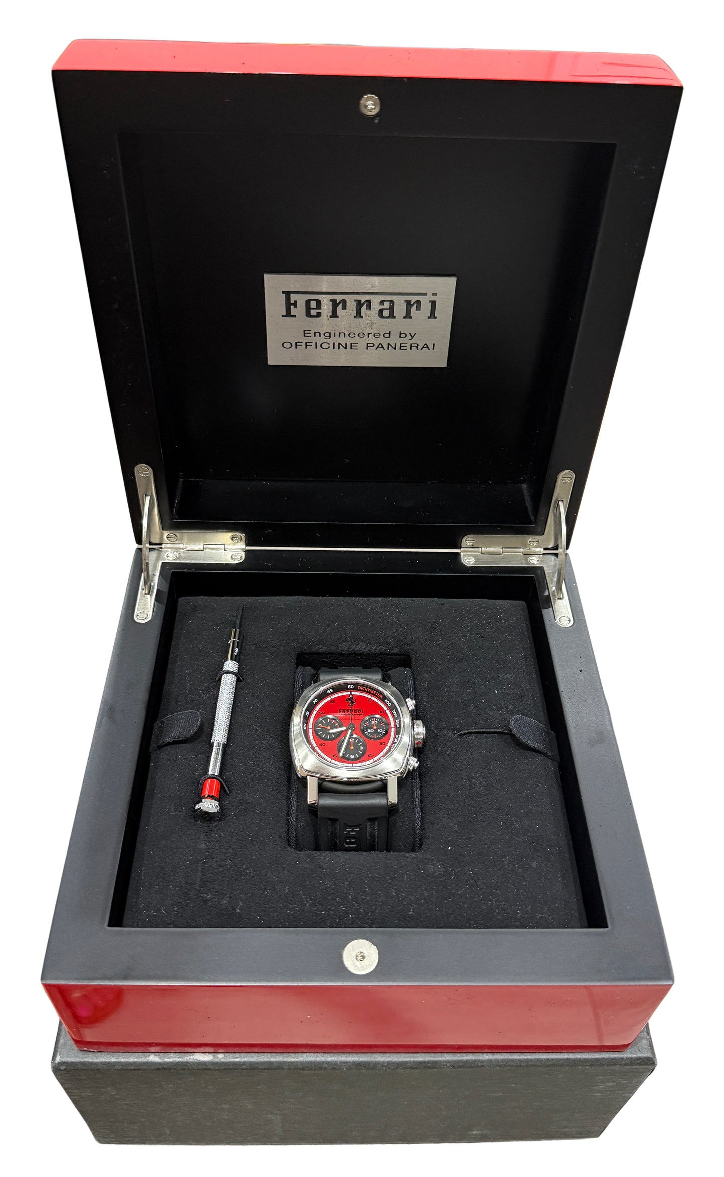 Panerai Ferrari Granturismo Chronograph FER00013 Red Steel Leather 45mm Box