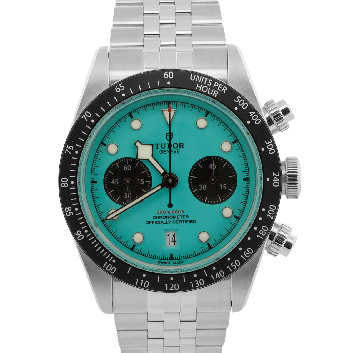 July 2026 Tudor Black Bay Chrono 79360 N Flamingo Blue Jubilee 41mm Box Papers