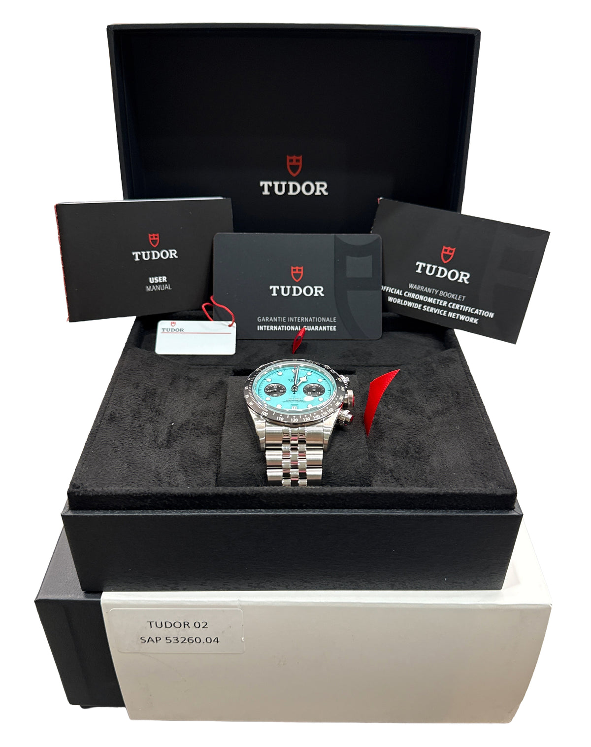 July 2026 Tudor Black Bay Chrono 79360 N Flamingo Blue Jubilee 41mm Box Papers