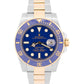 Rolex Submariner Date 116613 LB Flat Blue 18K Gold Steel Ceramic 40mm Watch