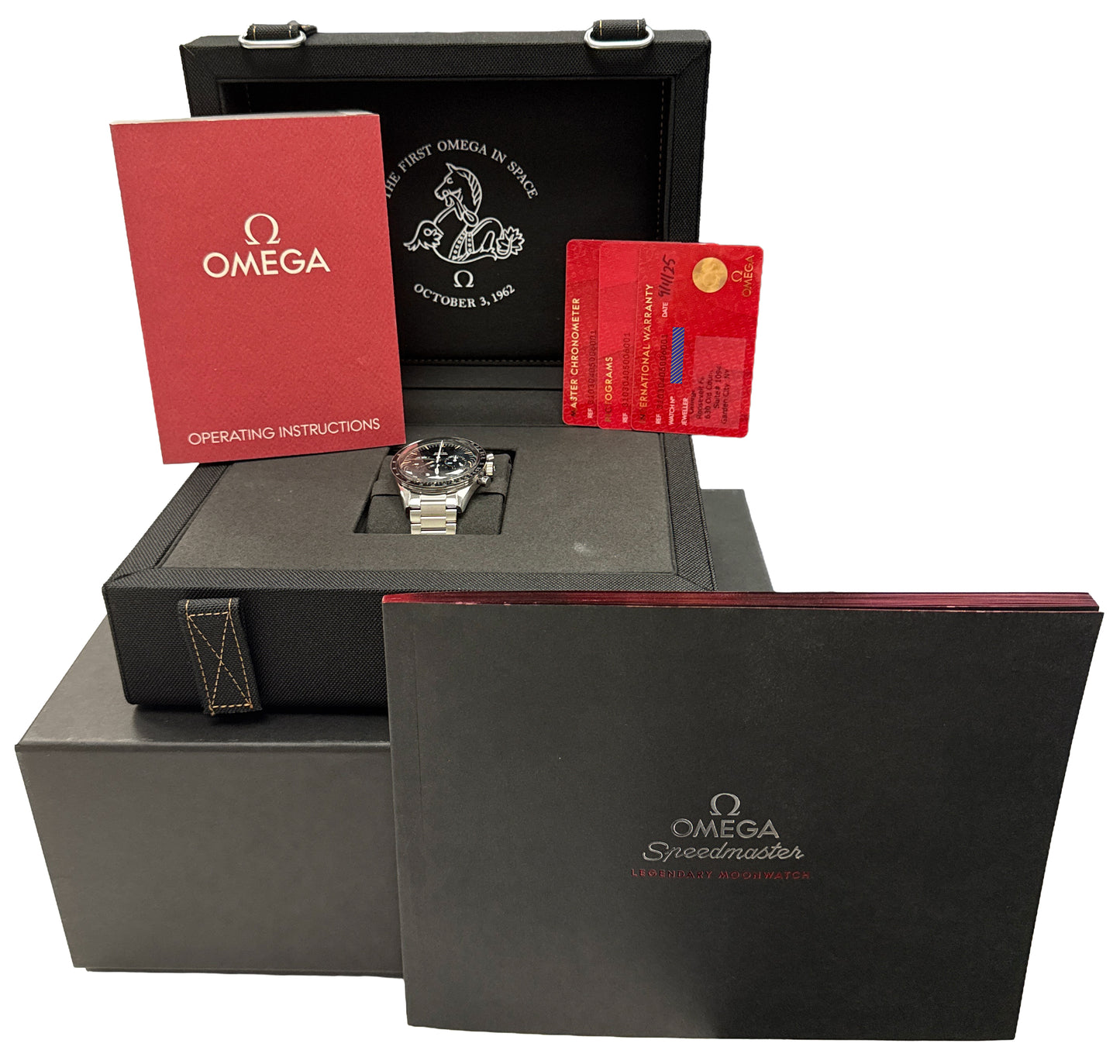 2025 PAPERS Omega Speedmaster FOIS 310.30.40.50.06.001 39.7mm Steel Watch BOX