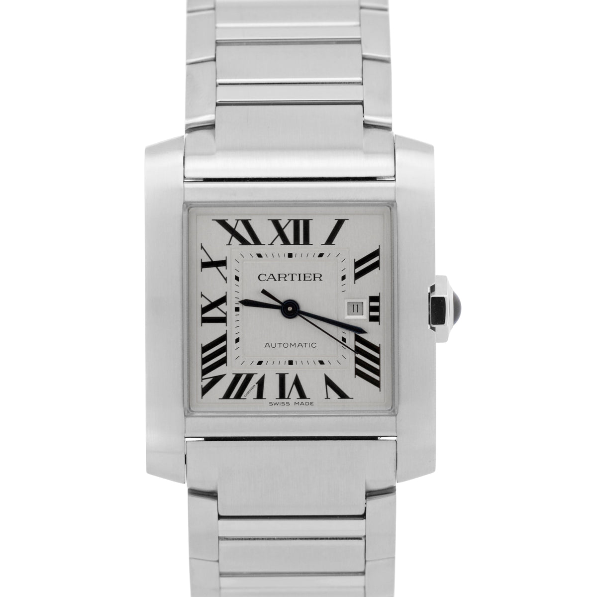 2023 Cartier Tank Francaise WSTA0067 4469 30mm Silver Steel Automatic Box Papers