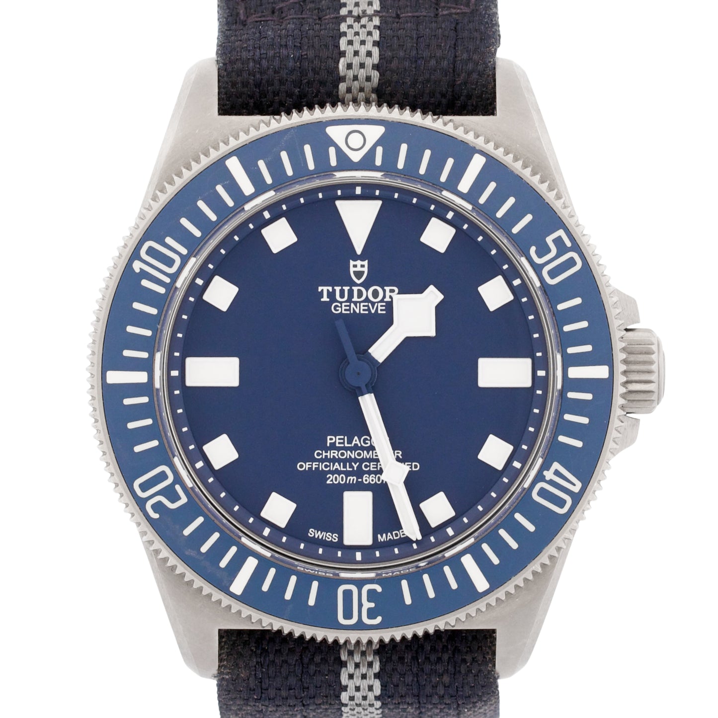 2023 PAPERS Tudor Pelagos FXD NAVY BLUE Titanium Fabric 25707B/23 42mm BOX
