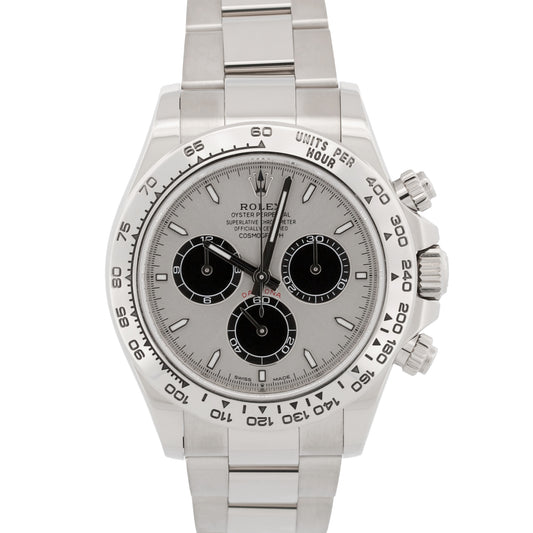 2025 Rolex Daytona Cosmograph 126509 Silver Ghost 18K White Gold 40mm Box Papers