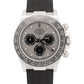 Rolex Daytona SILVER GHOST 18K White Gold Rubber Oysterflex 40mm 116519 LN BOX